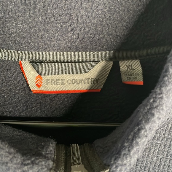 Free country navy blue jacket size xl super soft - Picture 2 of 6